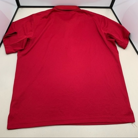 Columbia Shirt Adult Size Large Red Golf Polo Omni-Shade Sun Protection Men - Picture 2 of 7